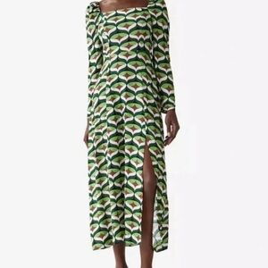 & Other Stories printed midi dress